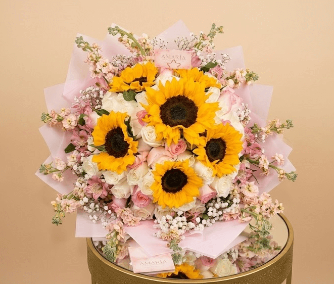 Ramo Girasoles y Rosas